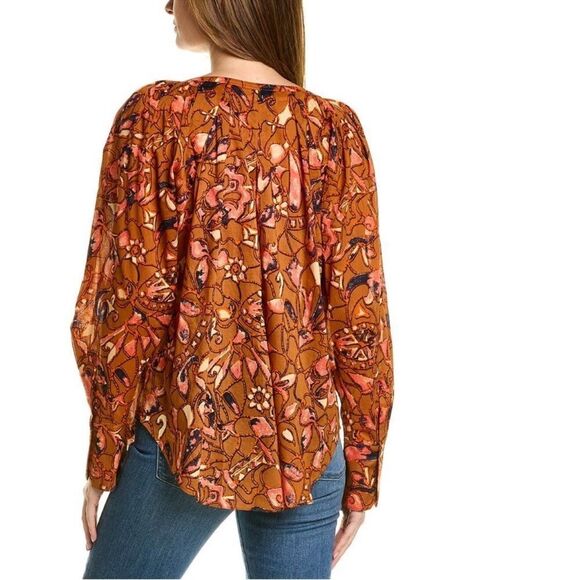 ALC cotton bronze blouse. Oversized and cool & light for spring/summer. - Picture 6 of 8